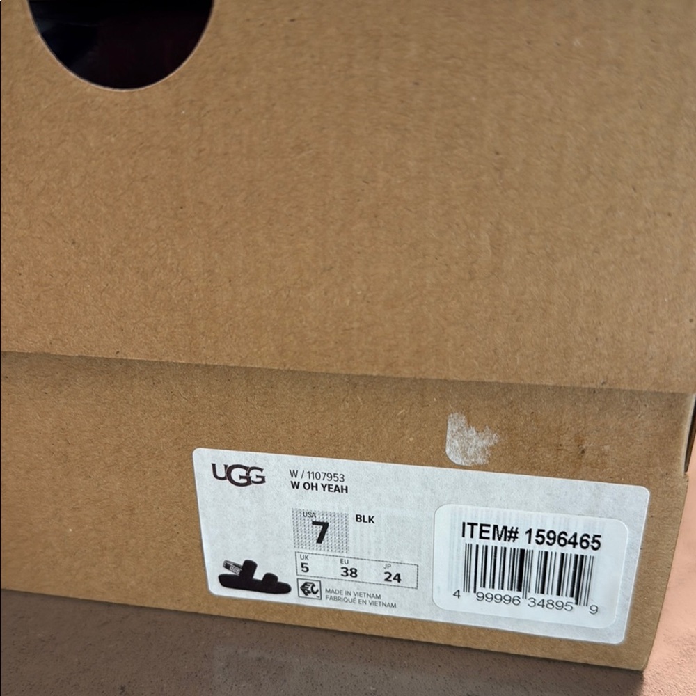 UGG Black Oh Yeah Sandals